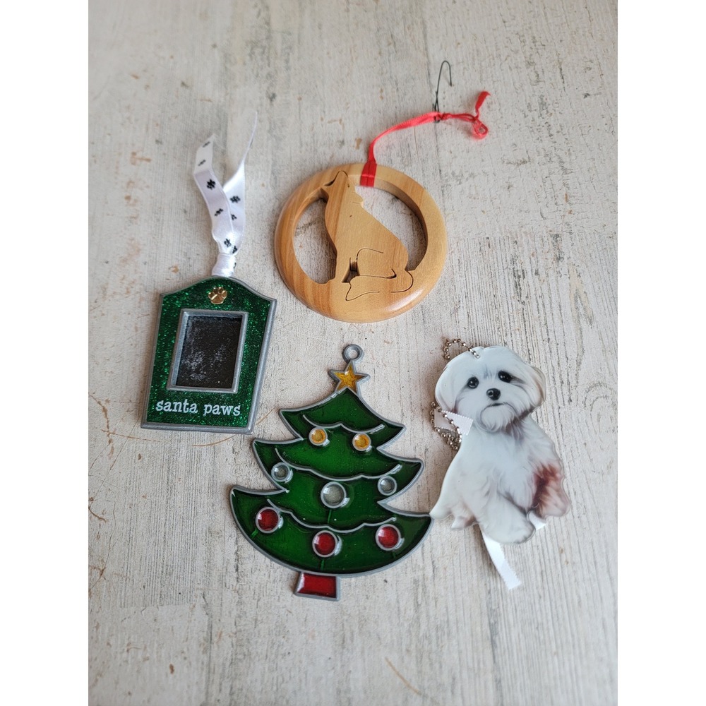 Variety dog‎ animal ornament xmas set photo holder tree unique animal